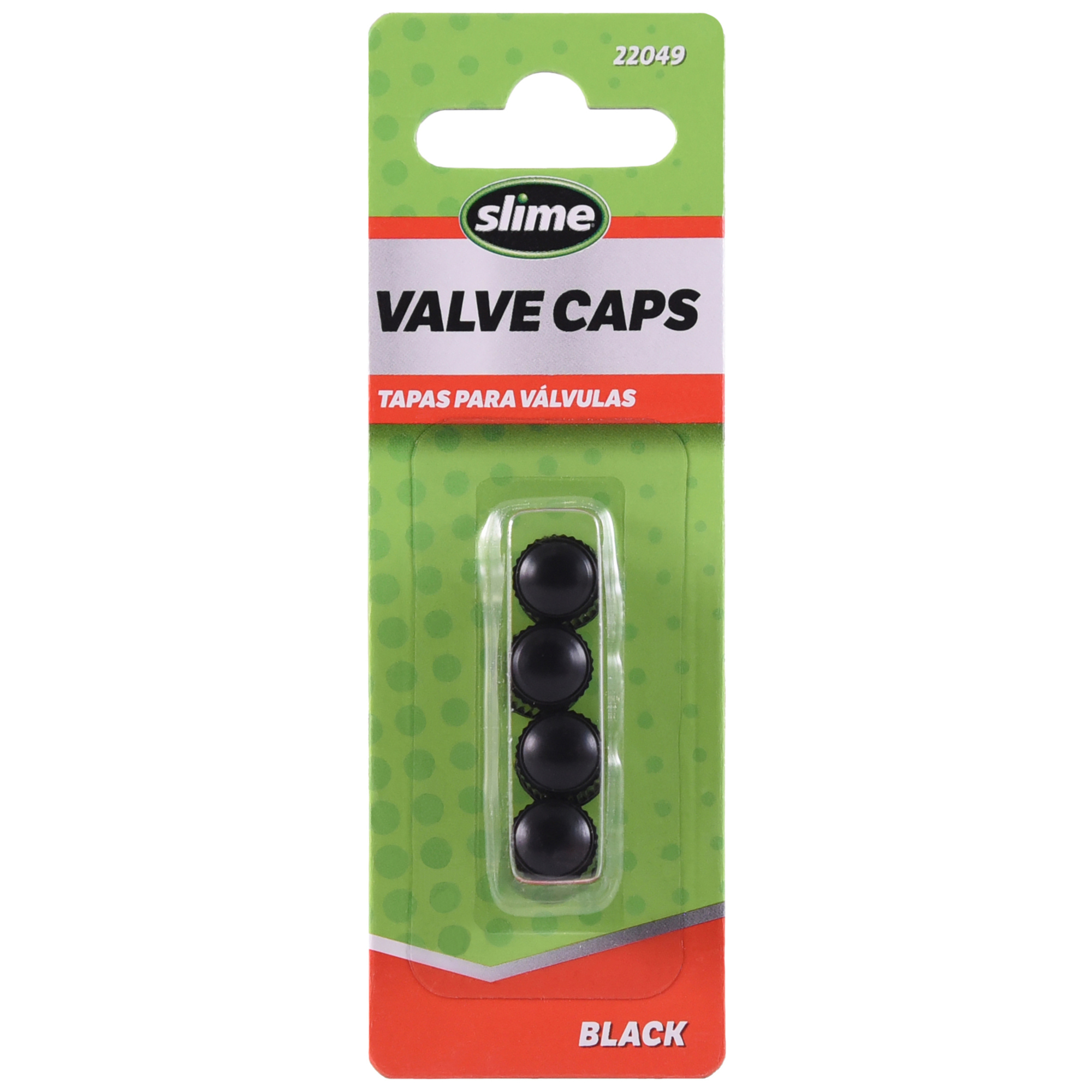 Slime Black Plastic Tire Valve Caps, Model# 22049